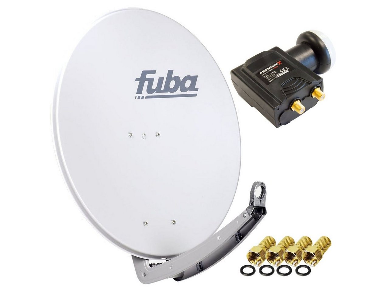 fuba DAA 780 Satellitenantenne Alu Grau DELUXE Twin LNB Sat SAT-Antenne fuba DAA 780 Satellitenantenne Alu Grau DELUXE Twin LNB Sat SAT-Antenne von fuba