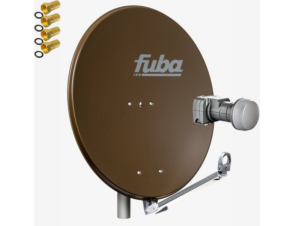 fuba DAL 802 B + Twin LNB Sat Anlage für 2 Teilnehmer HDTV 4K SAT-Antenne von fuba
