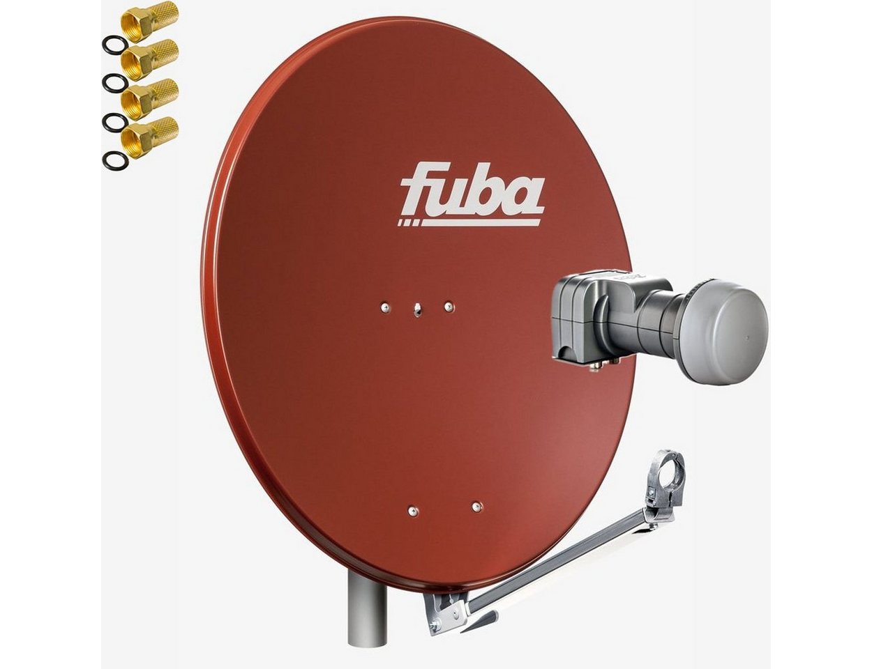 fuba DAL 802 R SAT-Anlage ROT + Twin LNB DEK 217 2 Teilnehmer HDTV 4K SAT-Antenne fuba DAL 802 R SAT-Anlage ROT + Twin LNB DEK 217 2 Teilnehmer HDTV 4K SAT-Antenne von fuba