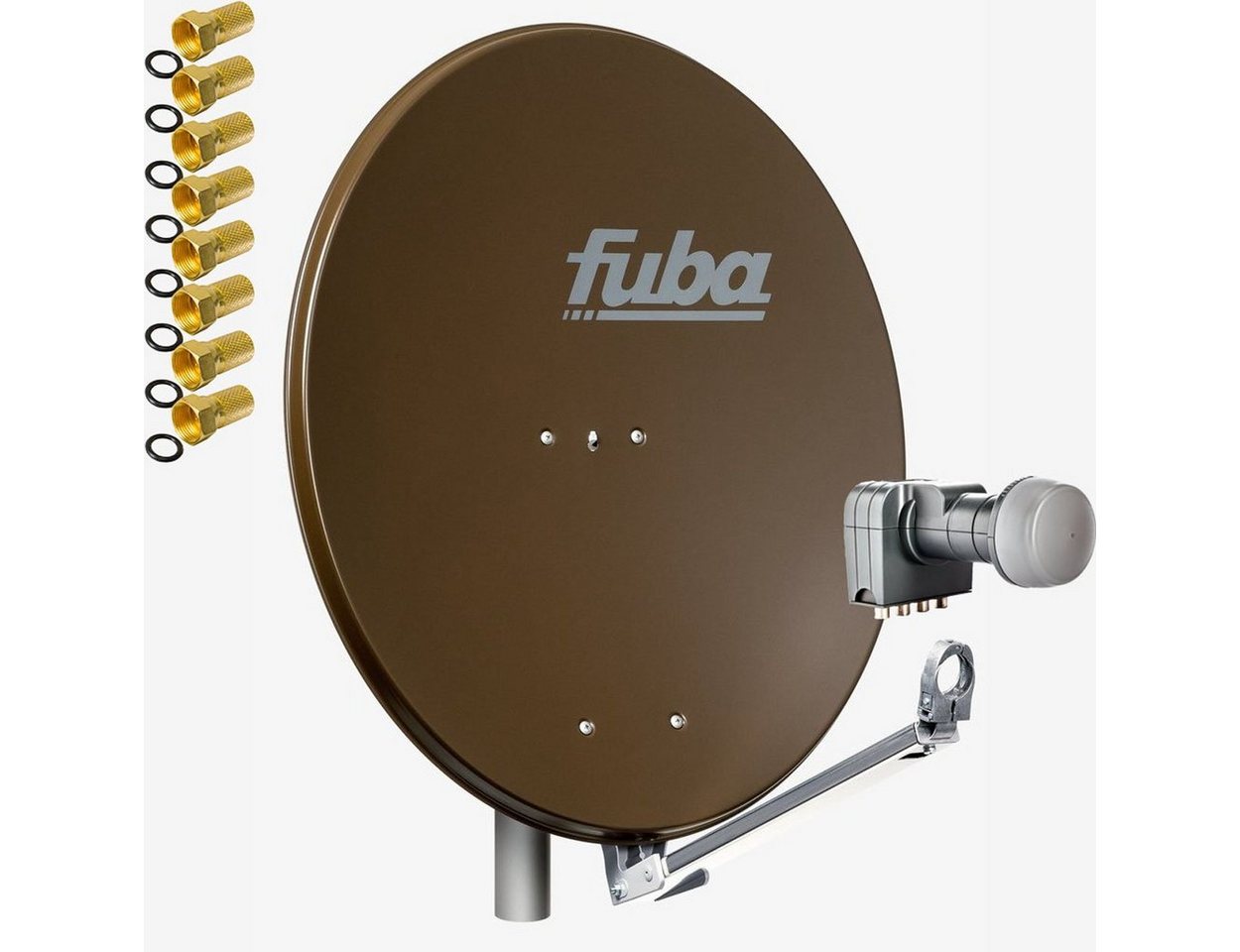 fuba DAL 804 B Sat Anlage Quad LNB DEK 417 4 Teilnehmer HDTV 4K SAT-Antenne von fuba