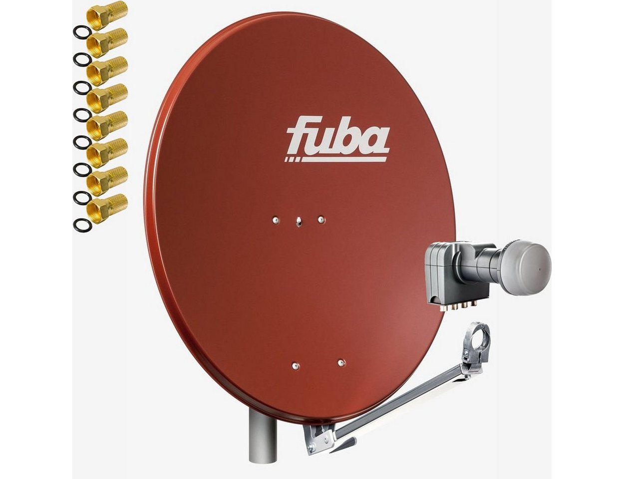fuba DAL 804 R Sat SAT-Anlage Alu Rot Quad LNB DEK 417 4 Teilnehmer HDTV 4K SAT-Antenne fuba DAL 804 R Sat SAT-Anlage Alu Rot Quad LNB DEK 417 4 Teilnehmer HDTV 4K SAT-Antenne von fuba