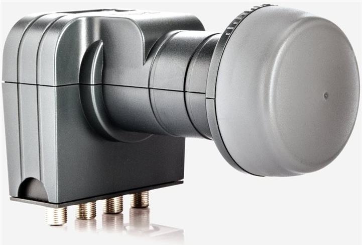 fuba DEK 407 Quattro-LNB Teilnehmer-Anzahl: 4 Feedaufnahme: 40 mm Grau (2.1510037E7) von fuba
