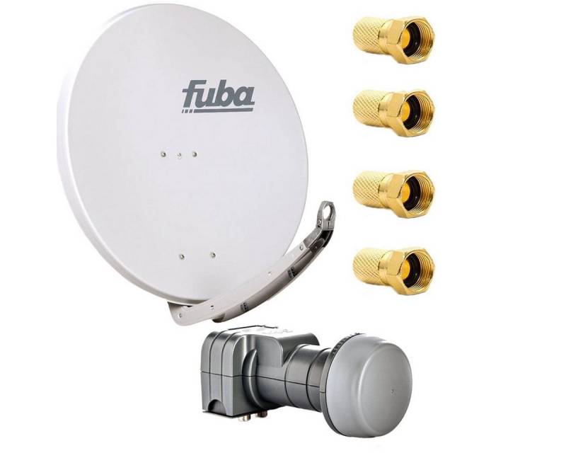fuba Digital Sat Anlage DAA 850 G 85 cm Alu Grau DEK 217 Twin LNB SAT-Antenne von fuba
