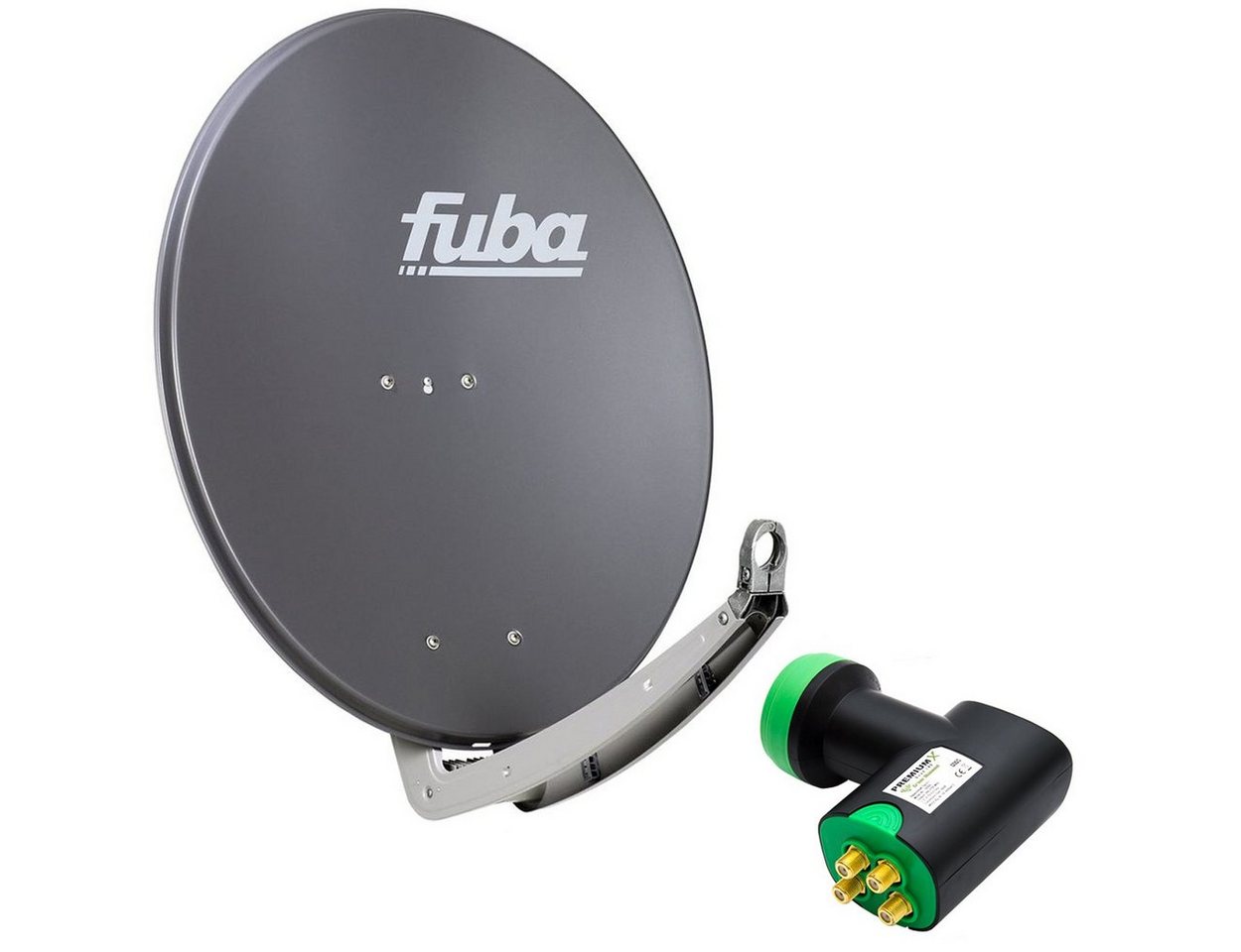 fuba Fuba Alu Anthrazit DAA 780 A Green Diamond Quad LNB GDQS 4K UHD SAT-Antenne fuba Fuba Alu Anthrazit DAA 780 A Green Diamond Quad LNB GDQS 4K UHD SAT-Antenne von fuba