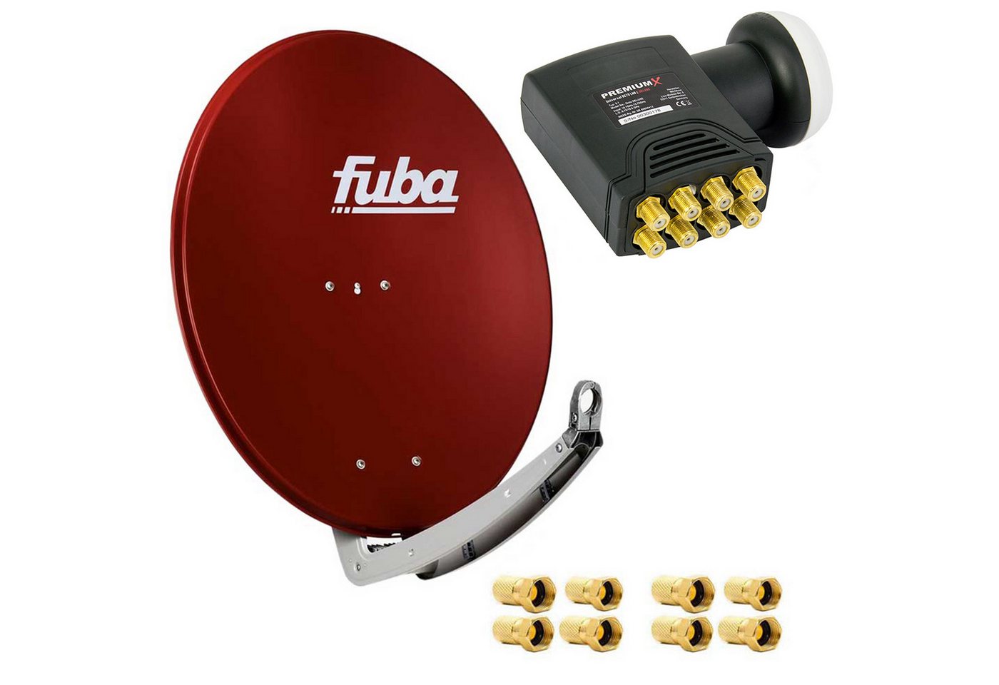 fuba Fuba DAA 780 R Satellitenantenne Alu Rot HDTV 4K DELUXE Octo LNB SAT-Antenne fuba Fuba DAA 780 R Satellitenantenne Alu Rot HDTV 4K DELUXE Octo LNB SAT-Antenne von fuba