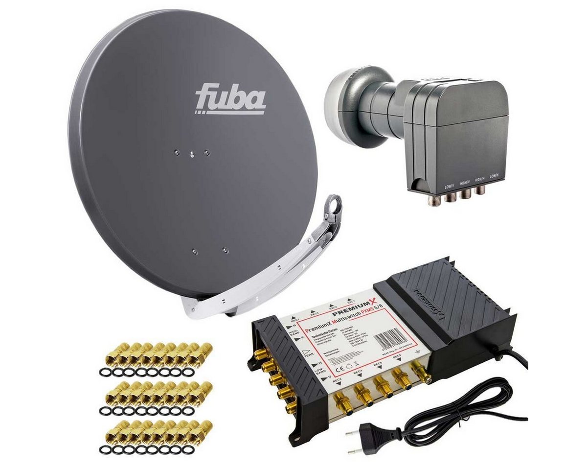 fuba Fuba DAA 850 A Sat Anlage Alu Quattro LNB 5/8 Multiswitch F-Stecker SAT-Antenne fuba Fuba DAA 850 A Sat Anlage Alu Quattro LNB 5/8 Multiswitch F-Stecker SAT-Antenne von fuba