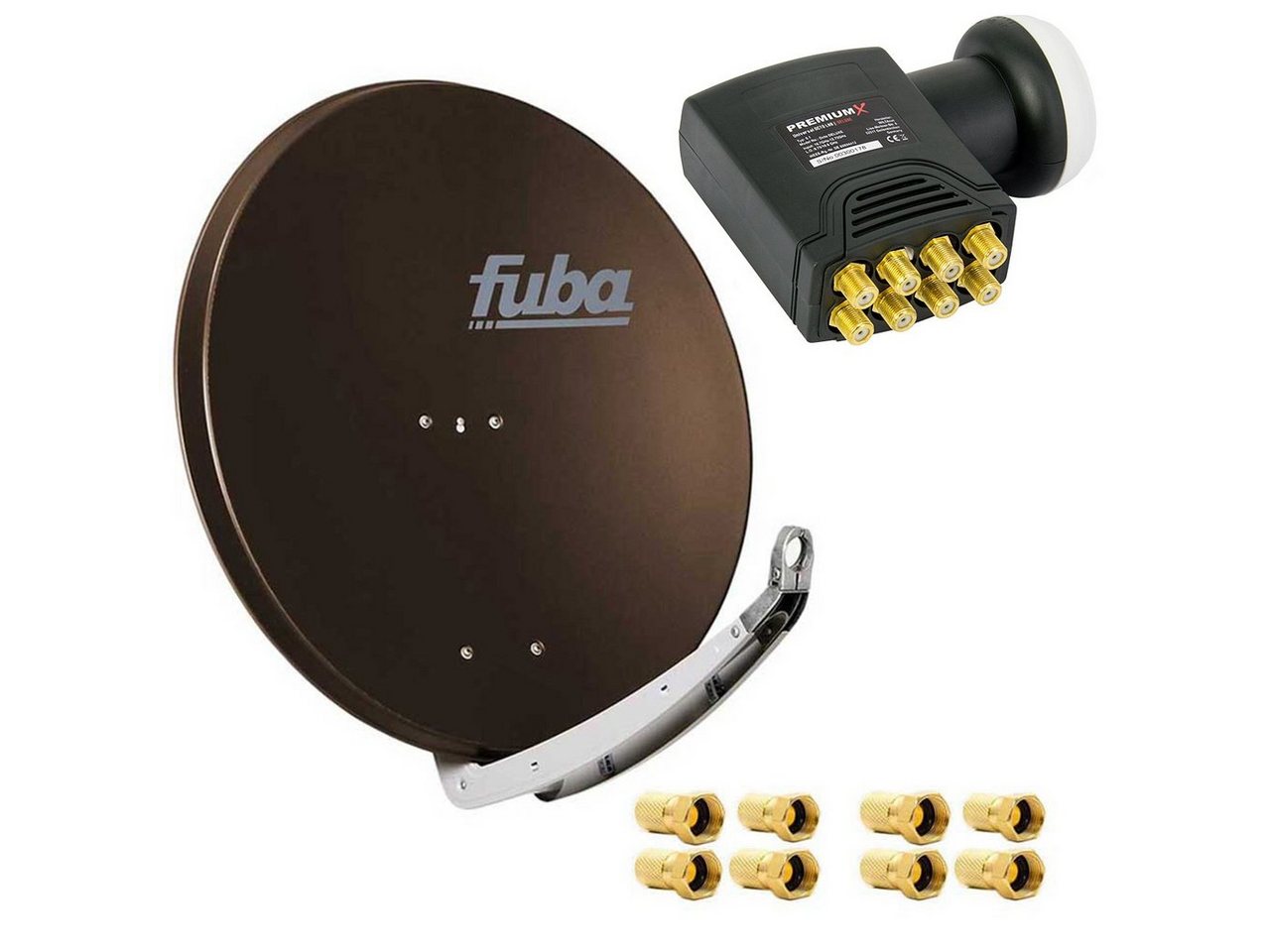 fuba Fuba DAA 850 B Satellitenantenne Alu Braun HDTV 4K DELUXE Octo LNB SAT-Antenne fuba Fuba DAA 850 B Satellitenantenne Alu Braun HDTV 4K DELUXE Octo LNB SAT-Antenne von fuba
