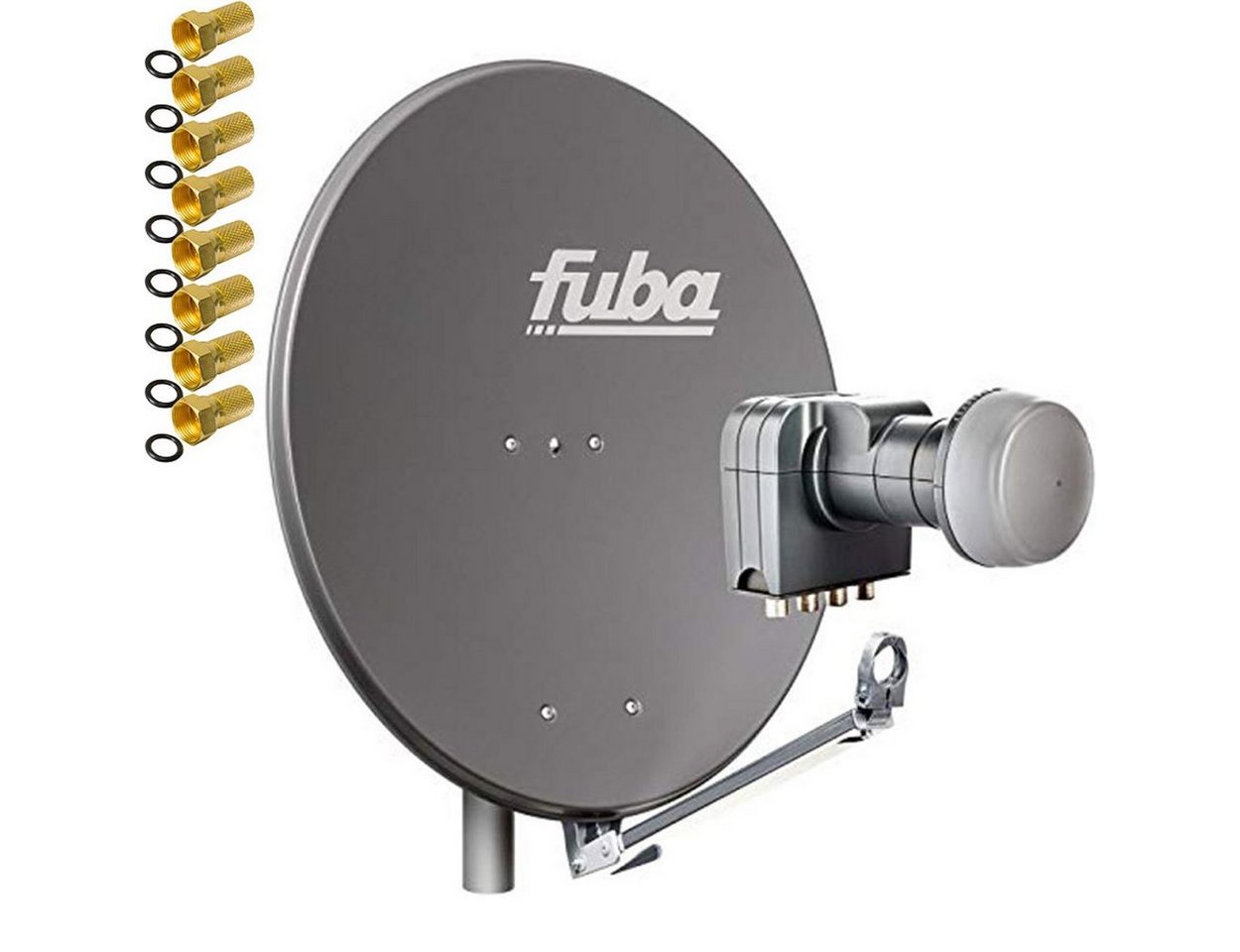 fuba Fuba DAL 804 A Sat Satelliten Anlage Quad LNB DEK 417 4 Teilnehmer SAT-Antenne fuba Fuba DAL 804 A Sat Satelliten Anlage Quad LNB DEK 417 4 Teilnehmer SAT-Antenne von fuba
