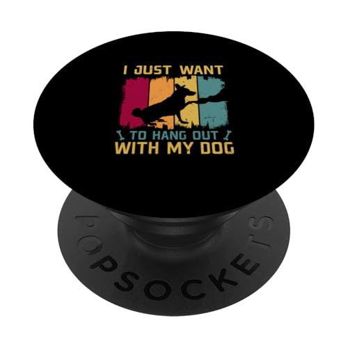 lustiges Hundedesign für Tierfans und Hundeliebhaber PopSockets Klebender PopGrip lustiges Hundedesign für Tierfans und Hundeliebhaber PopSockets Klebender PopGrip von funny dog holders and lovers design