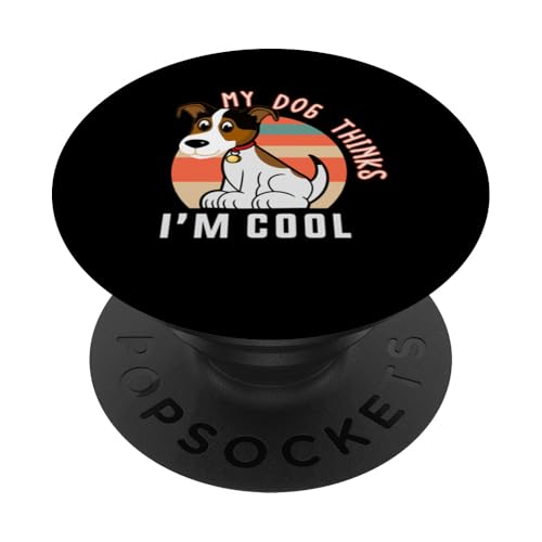 lustiges Hundedesign für Tierfans und Hundeliebhaber PopSockets Klebender PopGrip lustiges Hundedesign für Tierfans und Hundeliebhaber PopSockets Klebender PopGrip von funny dog holders and lovers design