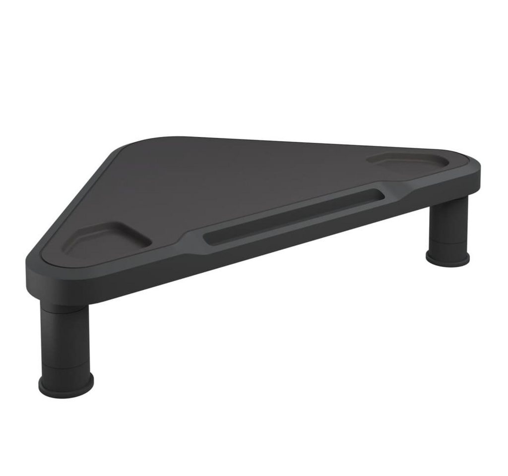 furnicato Eck-Schwarz 49x28x10,5 cm Monitorständer von furnicato