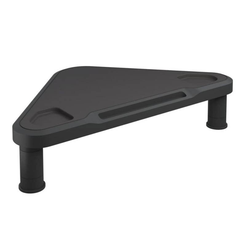 furnicato Eck-Schwarz 49x28x10,5 cm Monitorständer von furnicato