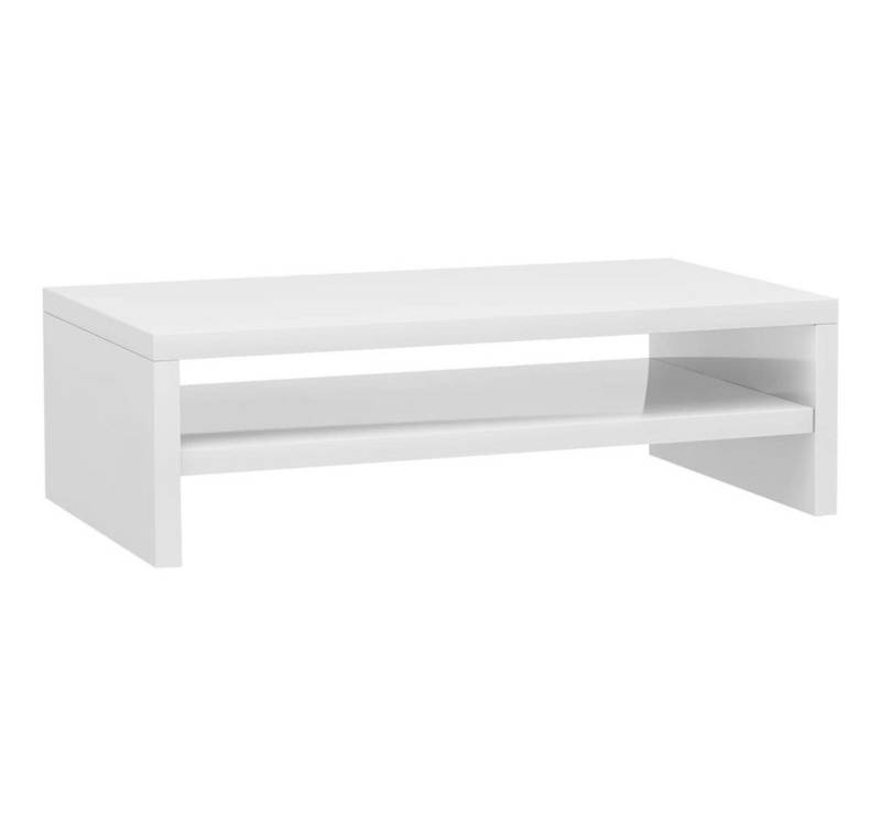 furnicato Hochglanz-Weiß 42x24x13 cm Holzwerkstoff Monitorständer von furnicato
