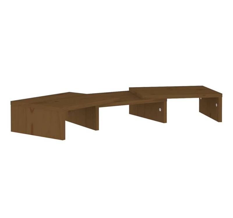 furnicato Honigbraun 60x24x10,5 cm Massivholz Kiefer Monitorständer von furnicato