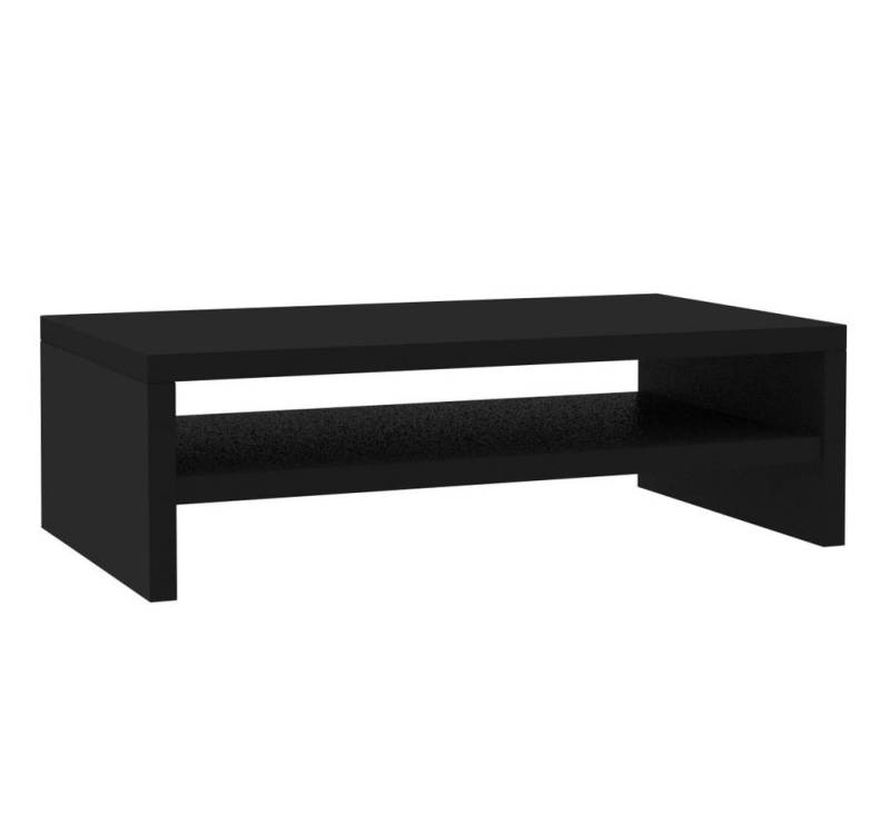furnicato Schwarz 42x24x13 cm Holzwerkstoff Monitorständer von furnicato
