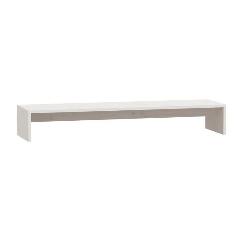 furnicato Weiß 100x27x15 cm Massivholz Kiefer Monitorständer von furnicato
