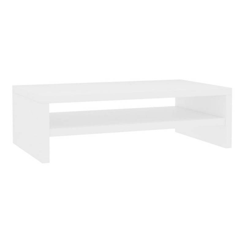 furnicato Weiß 42x24x13 cm Holzwerkstoff Monitorständer von furnicato
