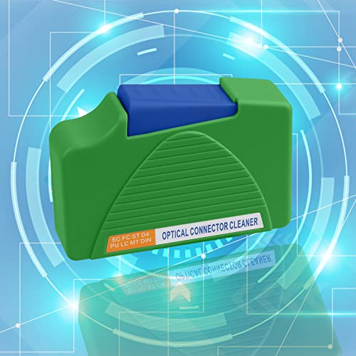 fyboptwu - 1 x FTTH Glasfaser-Reinigungsbox für FC- und SC- und LC-Endflächen und optische Anschlüsse – über 500 Mal antistatischer Reinigungstupfer, grün von fyboptwu