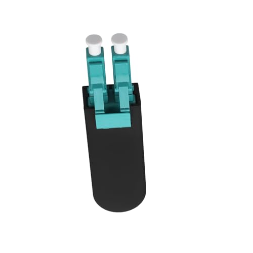 fyboptwu - 1 x LC-Glasfaser-Loopback-Adapter-Tester, Multimode OM3 & OM4 UPC LC Loopback-Stecker, Standard-Duplex-LC-Stecker, Loopback-Adapter/Teststecker für Testanwendungen (OM3 & OM4-50/125) von fyboptwu