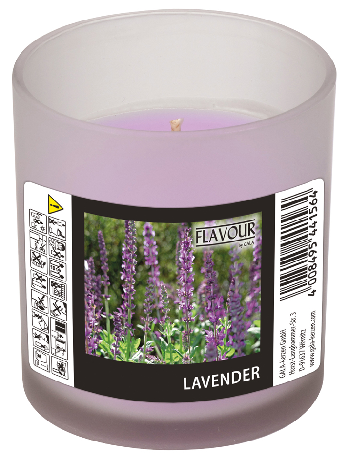 FLAVOUR by Gala Duftkerze im Glas , Lavender, von gala