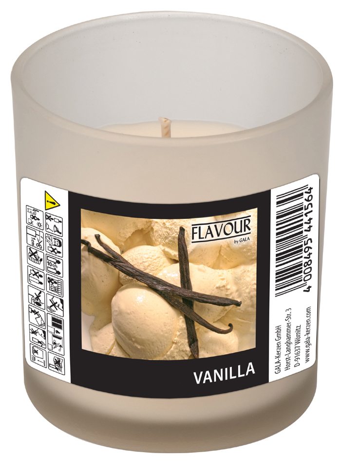 FLAVOUR by Gala Duftkerze im Glas , Vanilla, von gala