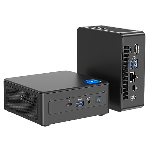 Intel NUC, NUC11PAHi7 Desktop Mini PC, Intel® Core i7-1165G7, 32GB RAM, 1TB PCIe SSD, Unterstützung für 8K | WiFi 6 | 4K Quad Display | Bluetooth 5.2 | Thunderbolt 3 | Win 11 Pro von geeknuc