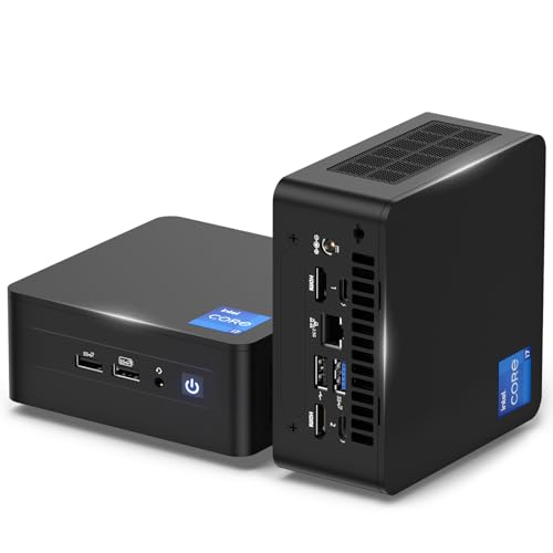 Intel NUC 12 Mini PC Kit NUC12WSHi7 (12-Core i7-1260P 16GB RAM 512GB SSD Iris XE Grafik) Windows 11 Pro Neueste Desktop Computer Mini PC, 2 x Thunderbolt 4, Intel nuc Wi-Fi 6E, AX211 Wireless von geeknuc