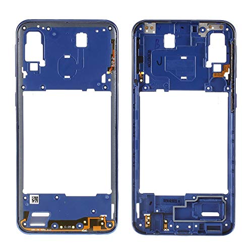 Ersatzteil Midle Frame Mittelrahmen mit seitlichem Rahmen + Lautstärketasten kompatibel mit Samsung Galaxy A40 SM-A405F 2019 (Blau) von generale