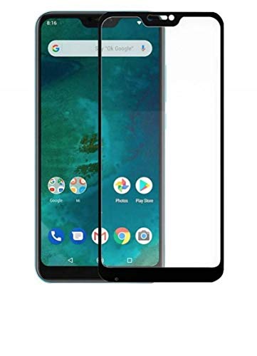 Kompatibel für Asus Zenfone Max (M2) ZB633KL X01AD Transparente Folie Glas Full Screen Glas Gehärtetes Glas Stoßfest Display 9H Kratzfest Touch Screen (Frame Schwarz) von generale