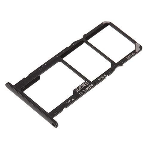 Kompatibel mit Huawei Y5 (2018) / Honor 7S Bildschirm 5.45 Try Tray Original Kartengehäuse Dual SIM Card Sim1 Sim2 + Slot-Schlitten für Micro Sd Player (schwarz/BLACK) von generale