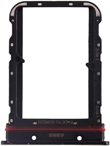 Kompatibel mit Xiaomi MI CC9 Pro/Redmi MI Note 10 Mi Note 10 PRO Try Tray Kartenfach, Dual-SIM-Kartenhalter, Nano-SIM-Kartenhalter, SIM-Slot, 2 Schlitten (schwarz) von generale