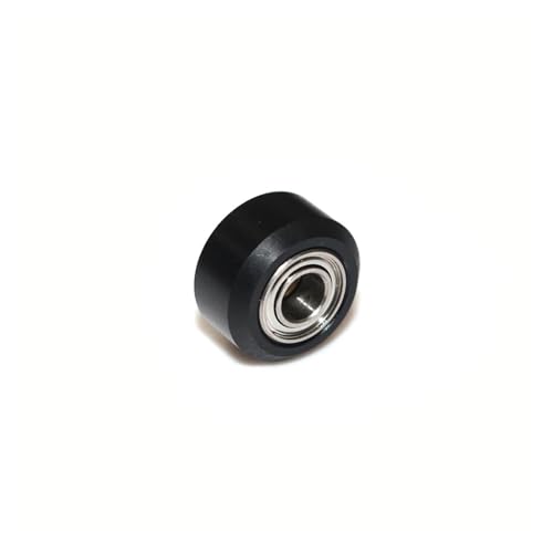 1/5/10/24PCS CNC-Kunststoff-POM-großes kleines Rad mit Lagerspannrolle for V-Slot-Aluminiumprofil-Perlin-Riemenscheibe, for 3D-Drucker Ender3 V2 (Color : POM Small Black, Size : 1Pcs) von generic