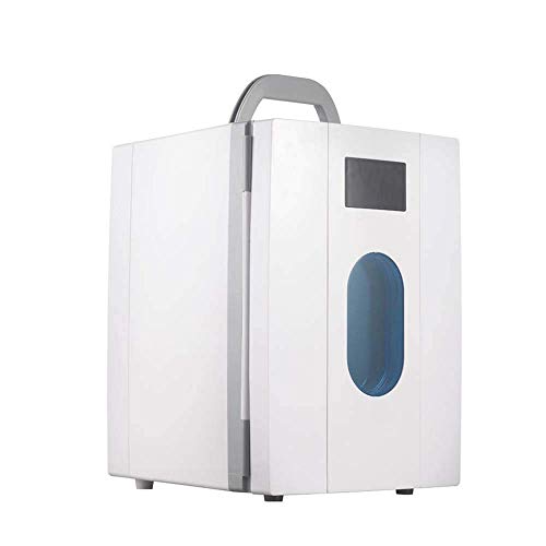 10 Liter Mini Autokühlschrank Kühlschrank Tragbare elektrische Kühlbox Gefrierschrank Outdoor-Reise[Energieeffizienzklasse A++] Weiß-23,5 * 27 * 33,5 von generic