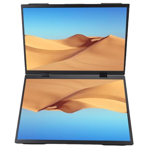 14in Dual-Bildschirm Portable Display 120Hzsrgb 360 Grad Rotation Typ-C 1200p Falten Laptop-Bildschirm-Extender in Lautsprecher von generic