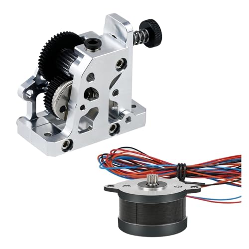 3D-Druckerteile HGX-LITE-Extruder Ganzmetall-Untersetzungsgetriebe-Extruder aus gehärtetem Stahl PLA/TPU, for CR-10/CR-10S/Ender-3/Ender-3 V2 (Color : Extruder Motor kit, Size : Svart) von generic