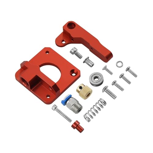 3D-Druckerteile MK8 Extruder Upgrade Aluminiumblock, for Bowden-Extruder 1,75 mm Filament for Reprap-Extrusion for Ender 3 CR10 Blu-3 (Color : Upgrade Red Right) von generic