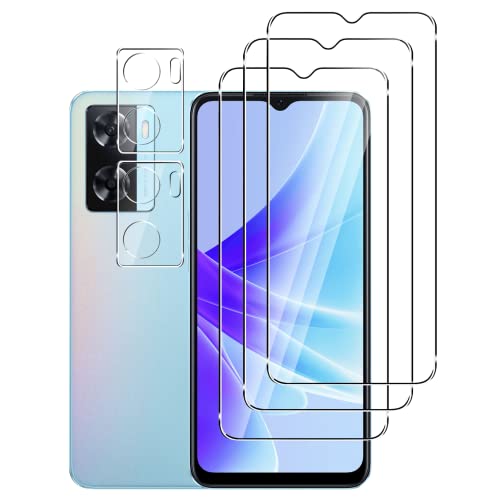 FWang [3+2 Stück] Temperglas Schutzfolie für OPPO A77 5G und Kamera Schutzfolie,9H Härte,kratzfest,blasenfrei,HD Displayschutz von generic