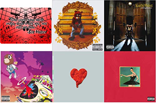 Kanye West: First 5 Studio Album CD Collection with Bonus Art Card (The College Dropout / My Beautiful Dark Twisted Fantasy / Graduation / 808s & Heartbreak / Late Registration) von generic