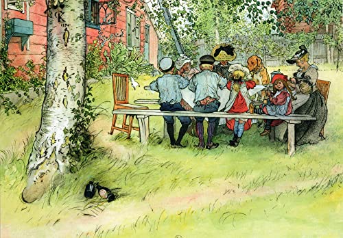 Kunstkarte Carl Larsson "Frühstück unter der großen Birke" Kunstkarte Carl Larsson "Frühstück unter der großen Birke" von generic