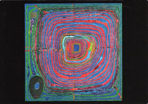 Kunstkarte Hundertwasser "Der grosse Weg" von generic