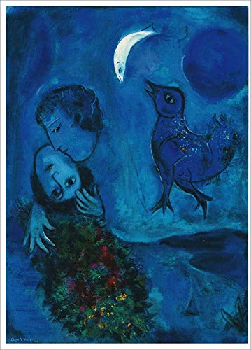 Kunstkarte Marc Chagall Blaue Landschaft von generic