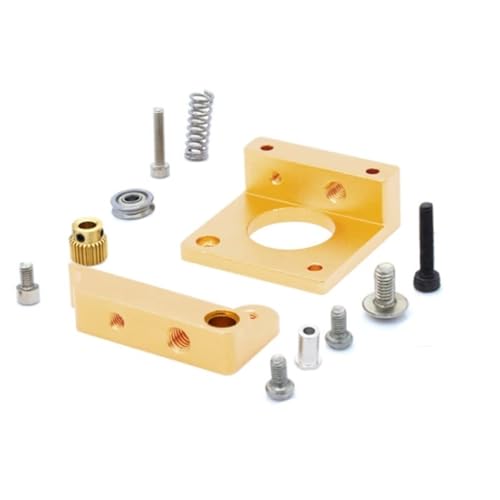 MK8 Extruder-Block aus Aluminiumlegierung, for 1,75 mm Filament-Extrusion, 3D-Druckerteile, rechts und Links, kurzes Extruder-Handteil (Size : Left Hand) von generic