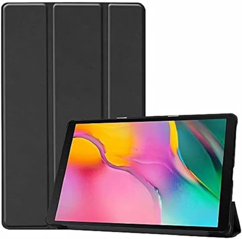 CoreParts Samsung Galaxy Tab A 10.1 2019 SM-T510/T515 Tri-Folded Case, SM-T510 SM-T515 - Also SM-T510NZKDS (SM-T510/T515 Tri-Folded Case Leather Schwarz) von generica