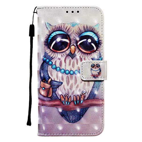 Hülle für Samsung Galaxy S20+ Plus Handyhülle 3D Gemalt PU Leder Hülle Handy Tasche Flip Wallet Case Cover mit Ständer Kartenfach und Magnet Schutzhülle für Samsung Galaxy S20+ Plus, Eule von generies