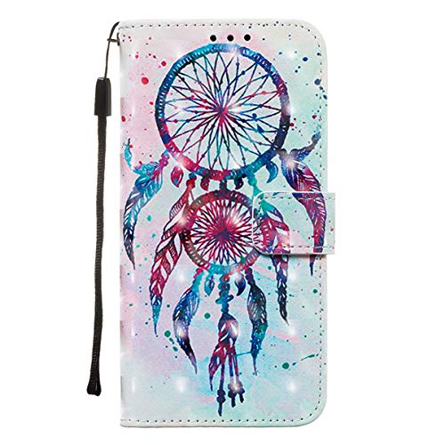 Hülle für Samsung Galaxy S20 Handyhülle 3D Gemalt PU Leder Hülle Handy Tasche Flip Wallet Case Cover mit Ständer Kartenfach und Magnet Schutzhülle für Samsung Galaxy S20, Traumfänger von generies