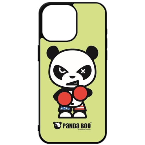générique Schutzhülle für iPhone 15 Pro Max, Motiv: Panda Boo© Boxer – Schutzhülle für iPhone 15 Pro Max, weiches TPU, Schwarz von générique
