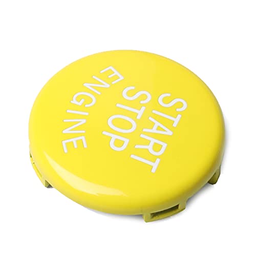 SIKUAI 1 Stück Gelbe Motor Start Stop Knopfverkleidung Für E Chassis 1 3 5 Serie X1 X3 X5 X6 Z4 von generisch