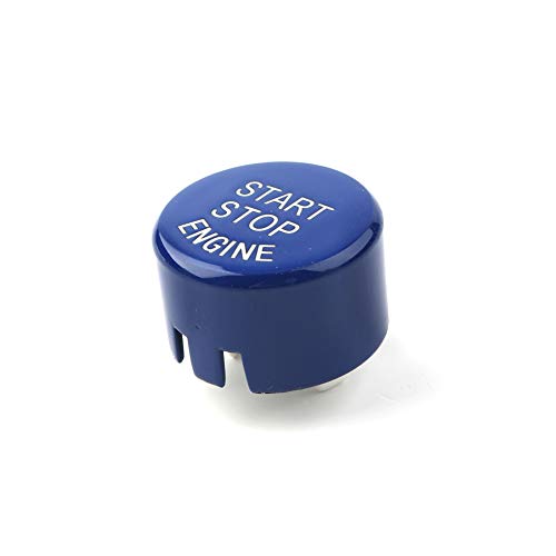 SIKUAI Auto Start Stop Knopf Abdeckung, Motor Zündschalter Ersatz Ersatz Für F Für 1 2 3 4 5 6 7 Serie X1 X2 X3 X4 X5 X6 G Chassis, blau von generisch