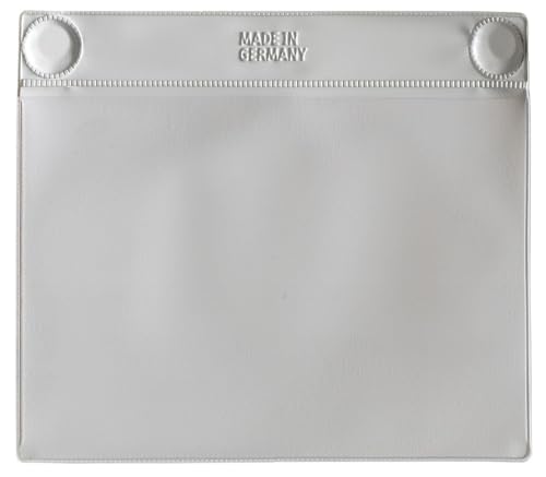 TONI WEBER Neodym Magnettasche super haftstark | DIN A5 / 210 x 148 mm quer Grau | 10 Stück | Industrie Gitterbox Dokumentenhülle zur Lagerkennzeichnung von generisch