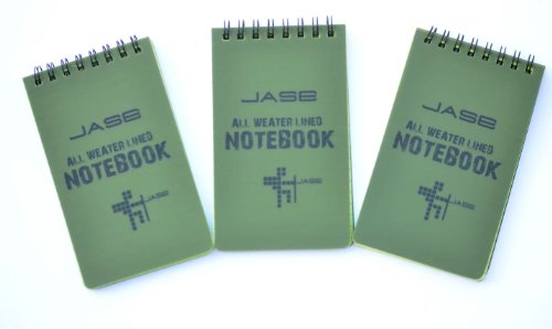 3xGeocaching Logbuch wasserfestes kariert 96 Seiten 13x8 cm Block Notizbuch Angeln von geo-versand